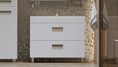 Тумба напольная VELVEX Orlando 100 белый матовый