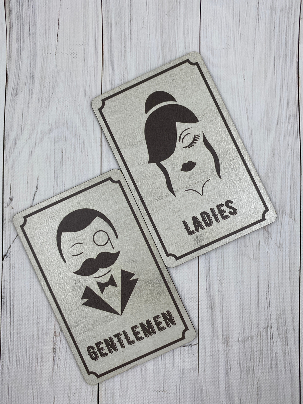 Табличка на туалет (пара М+Ж)