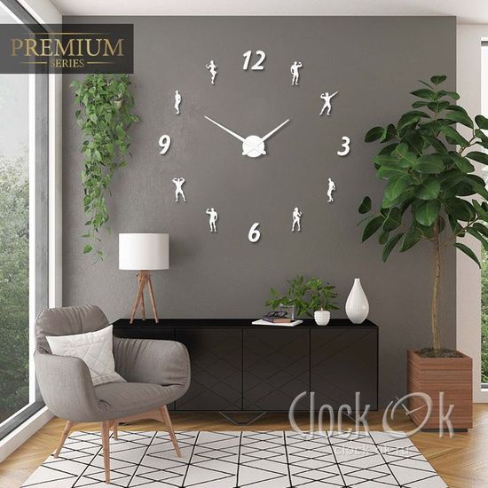 Настенные 3D часы Fitness