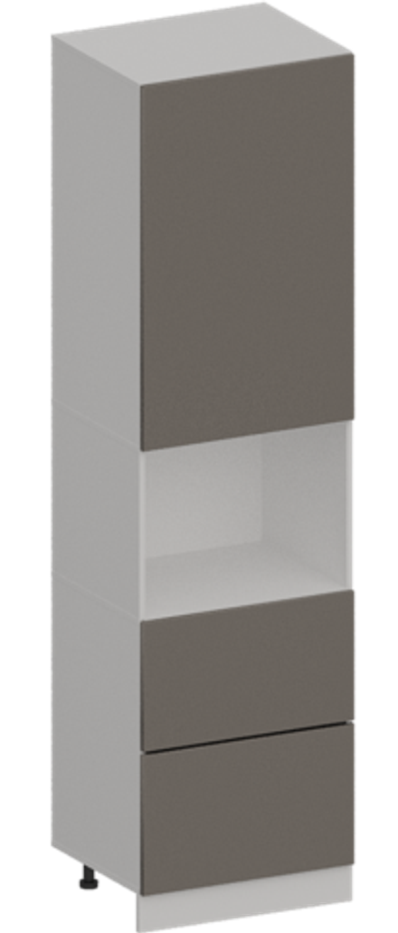 Кухня Модуль ШП2Я 600 Графит / Грей Софт