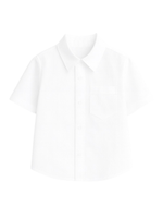 Рубашка с коротким рукавом, белая