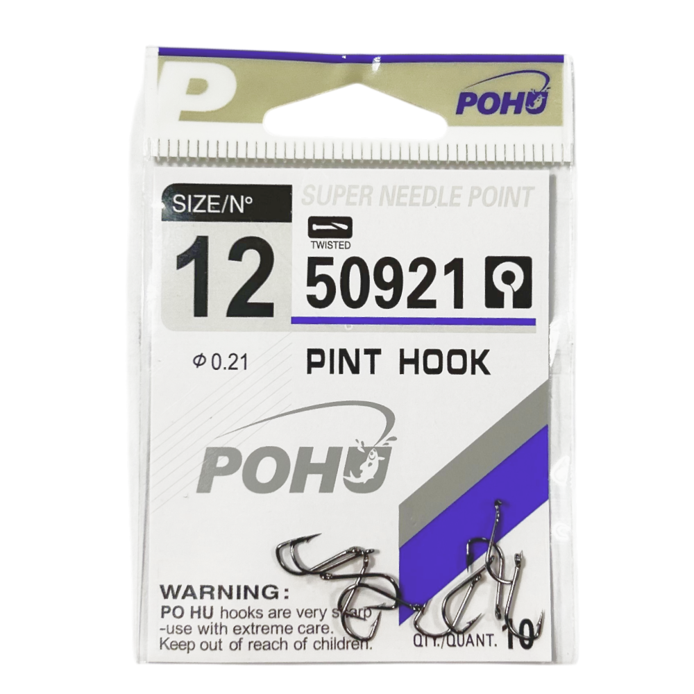 Крючки рыболовные POHU 50921 №12 (УП/10шт)