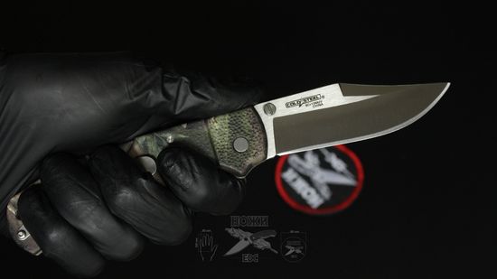 Складной нож Cold Steel 23JE Double Safe Hunter (Camouflage) c клинком из стали 8Cr13MoV, рукоять GRN