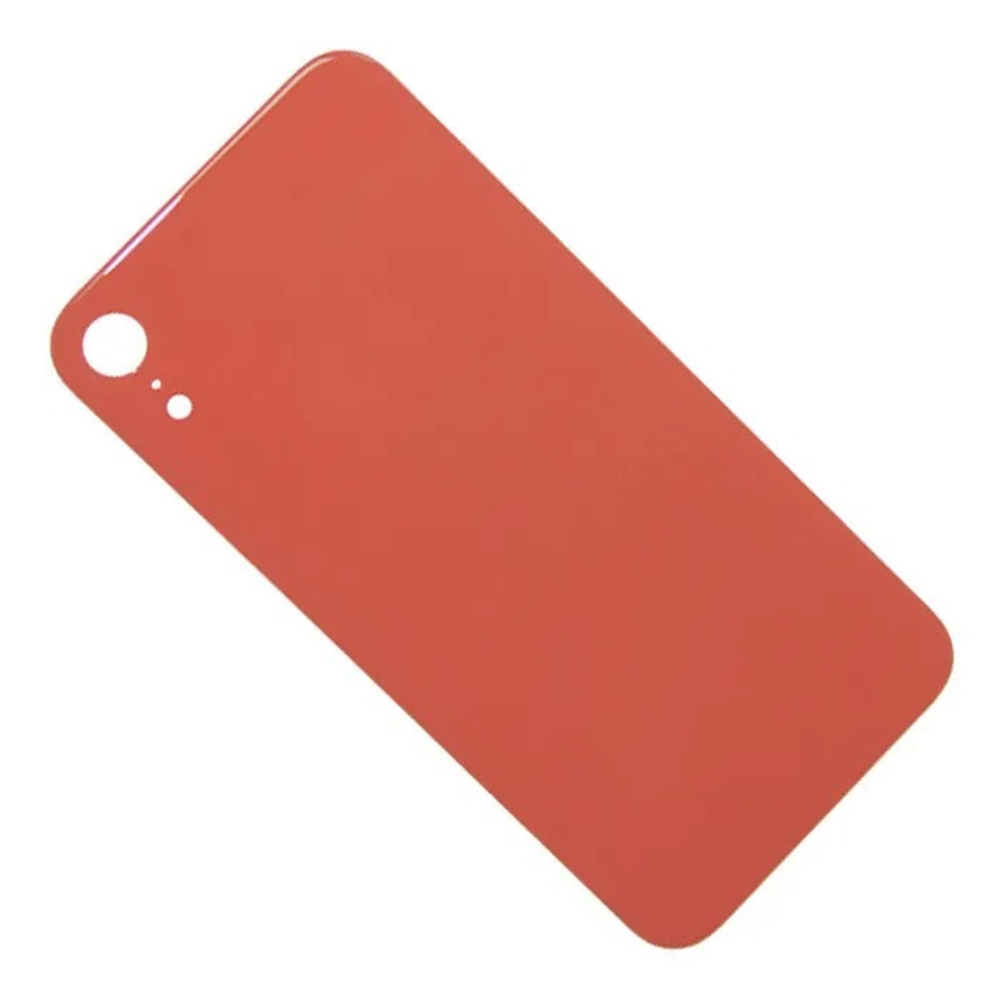 Задняя крышка для Apple iPhone Xr Коралловый (стекло, широкий вырез под камеру)