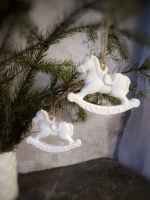 Елочные игрушки "Лошадки" набор 2 шт