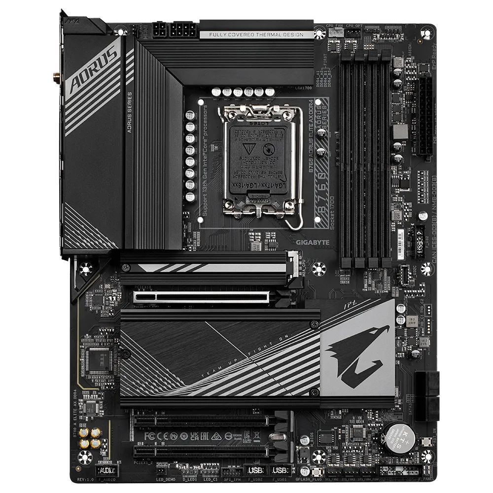 S-1700 Материнская плата Gigabyte B760 AORUS ELITE AX DDR4