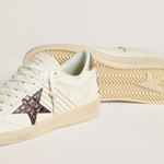 Golden Goose Ball Star / Кроко звезда / золото пятка