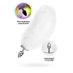 Серебристая втулка 25,5см со светящимся хвостом ToyFa Metal 712029