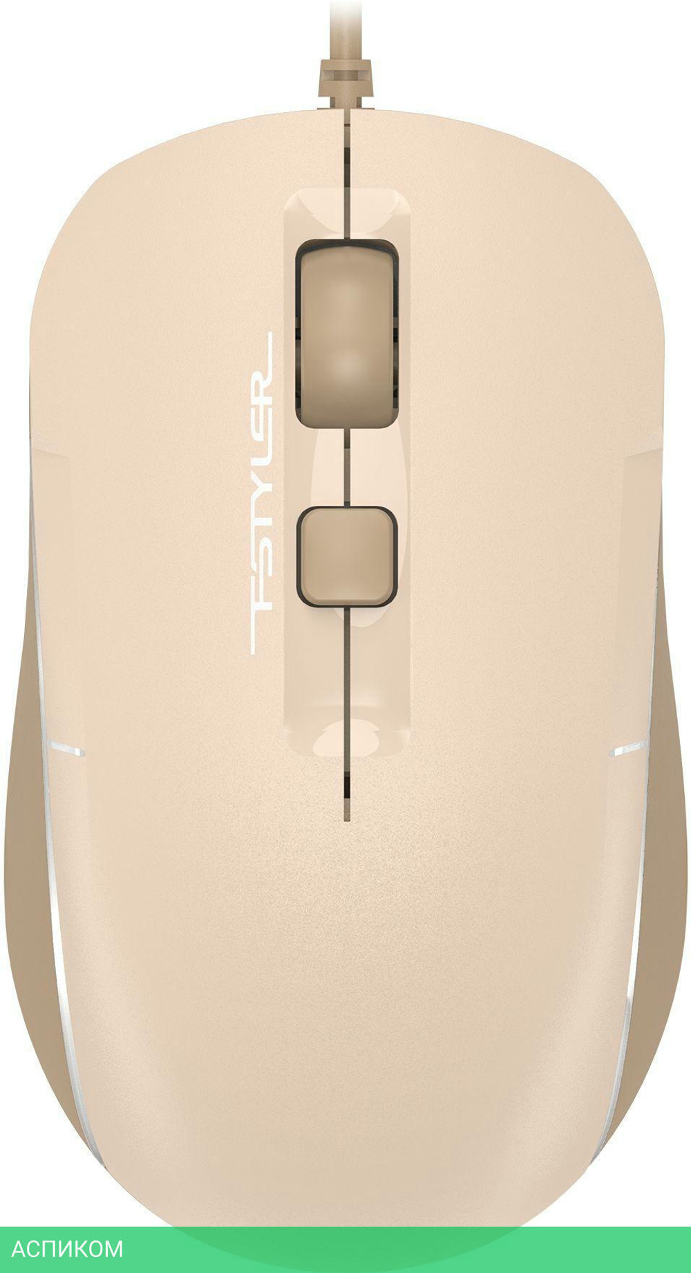 Мышь A4Tech Fstyler FM26 бежевый/коричневый/Cafe Latte