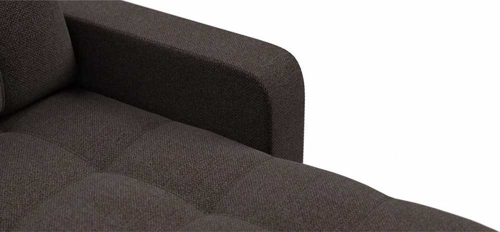 Угловой диван Денди Рогожка Мальмо шоколад