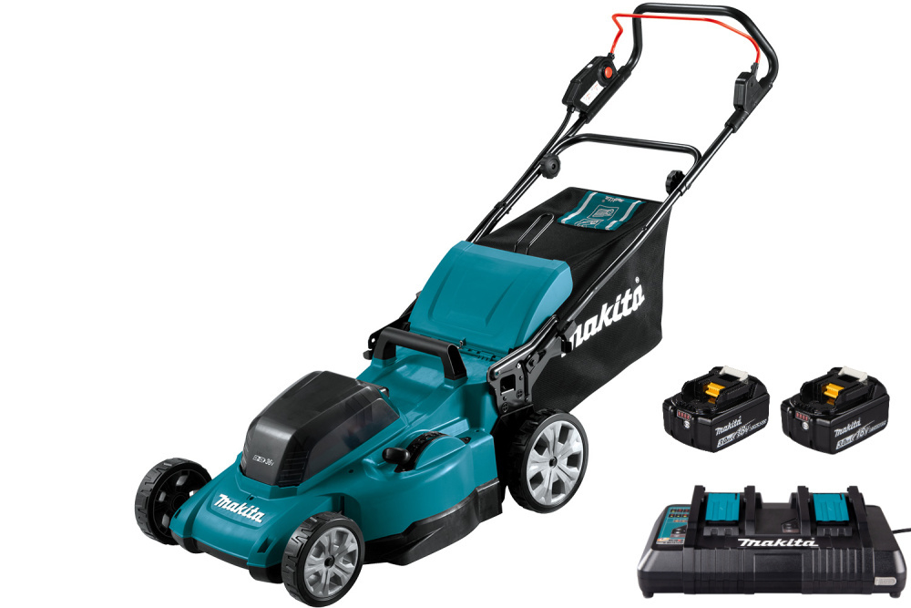 Газонокосилка аккум. LXT 860Вт, шир.48см, травосбор.62л, АКБ BL1850Bx2шт., ЗУ DC18RD Makita DLM480RF