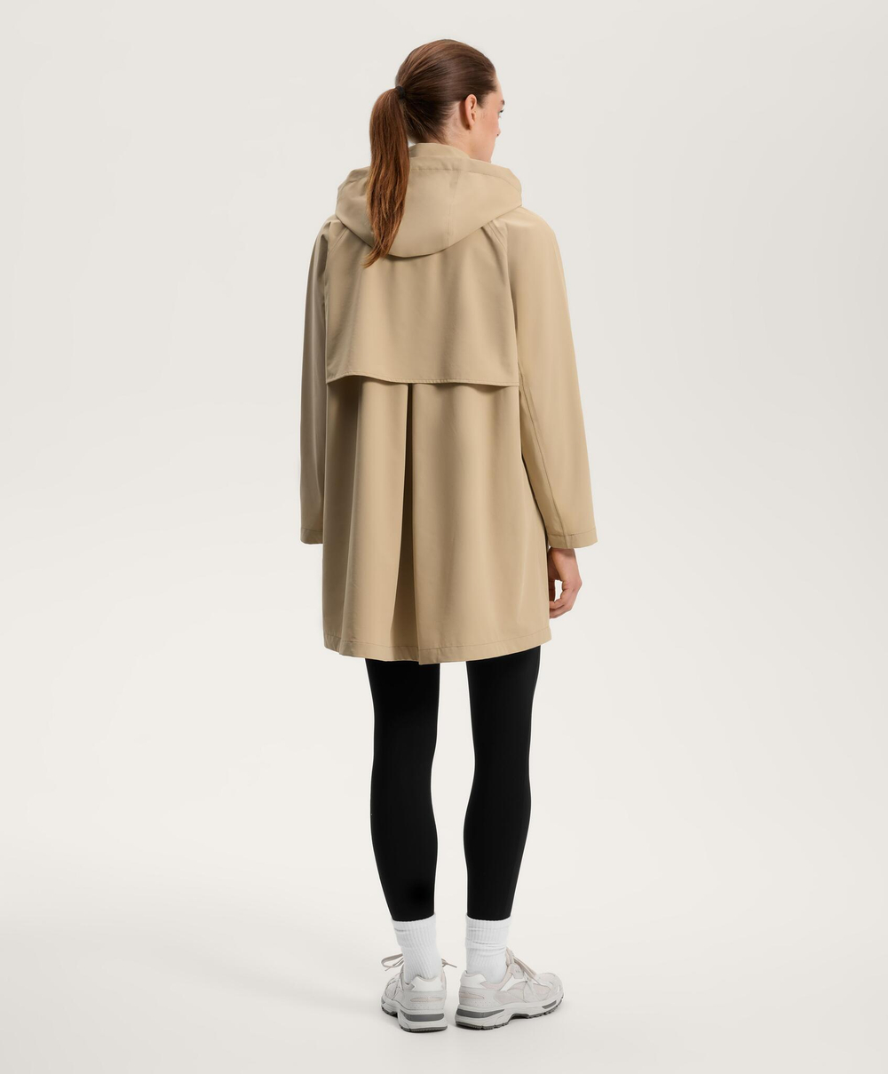 Oysho Плащ с водонепроницаемостью 10 000 мм, цвет верблюжьей шерсти