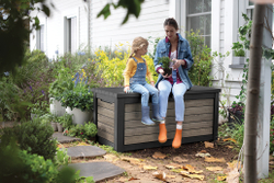 Пластиковый сундук Keter Deco deck 630 л ashwood