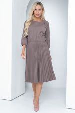 Платье Идеальный силуэт (гофре, латте) Diolche (Акция)