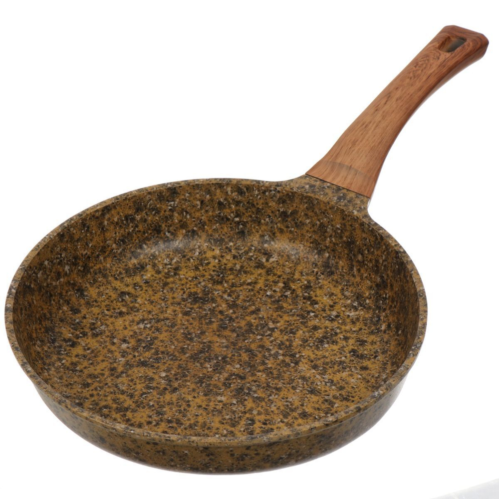 Сковорода алюминий, 26 см, антиприг, Гурман, Granite Gold, золот, ГМ2601 ГГ, с дерев ручк