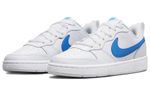 Nike Court Borough Low 2 Casual Flexible Fit Anti-slip Wear and Breathable Low Helper Shoes GS White Blue