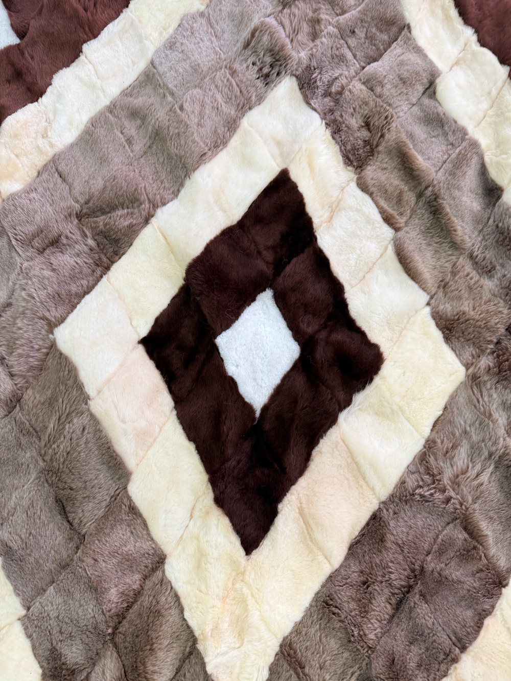 Покрывало меховое ковер из шкуры овчины