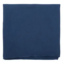 Скатерть из стираного льна синего цвета Essential, 170х170 см