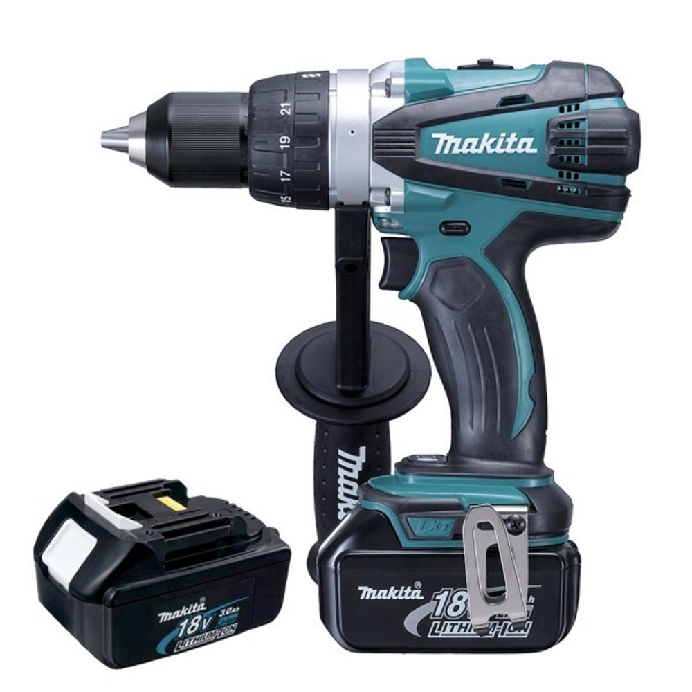 Аккумуляторная дрель-шуруповерт Makita DDF458RFE