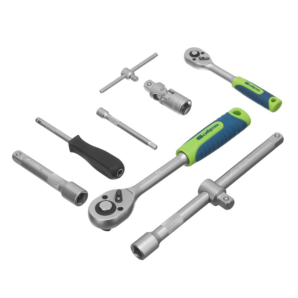 Набор инструментов, 1/2", 1/4", 108 предметов СИБРТЕХ