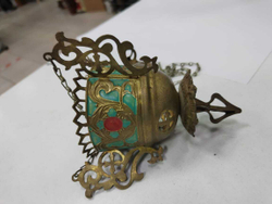 Церковная лампадка, кадило.антик