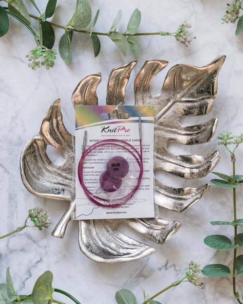 Леска для вязания спицами KnitPro сменная | лиловая | 40-80см