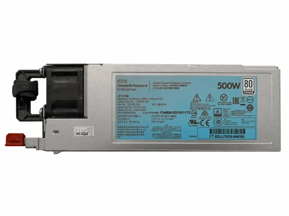Блок питания HP E 500W Platinum Power Supply HSTNS-PL40