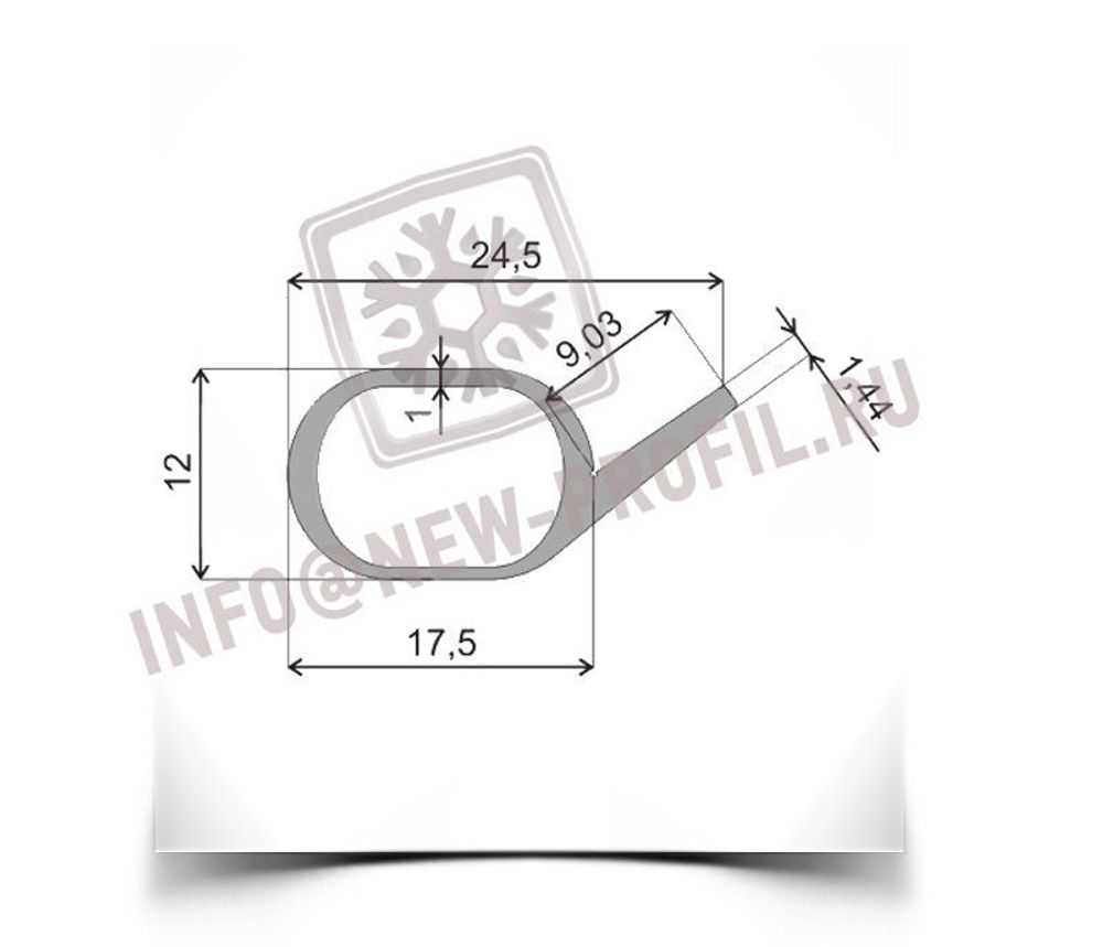 Уплотнительный профиль_020 (тип FV1200) для холодильного оборудования.