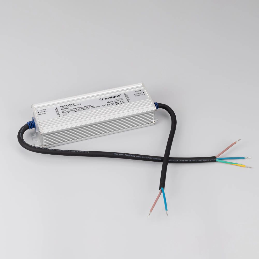 Блок питания ARPJ-LG-2861050-PFC (200W, 143-286V, 0.5-1.05A) (Arlight, IP67 Металл, 5 лет) 043362