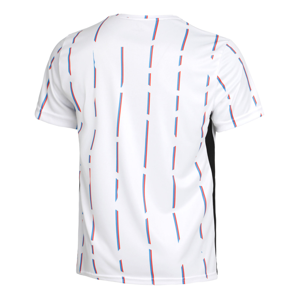 Мужское теннисное поло Australian Stripe In Ace T-Shirt Men - White