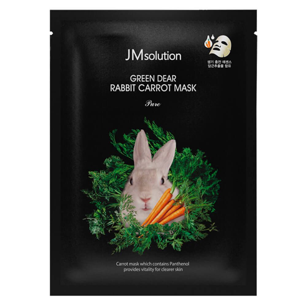 Маска тканевая с экстрактом моркови JMsolution Green dear rabbit carrot mask pure, 30 мл