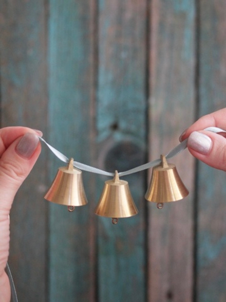 Колокольчик маленький латунь 3,2х3,2 см (3 шт)