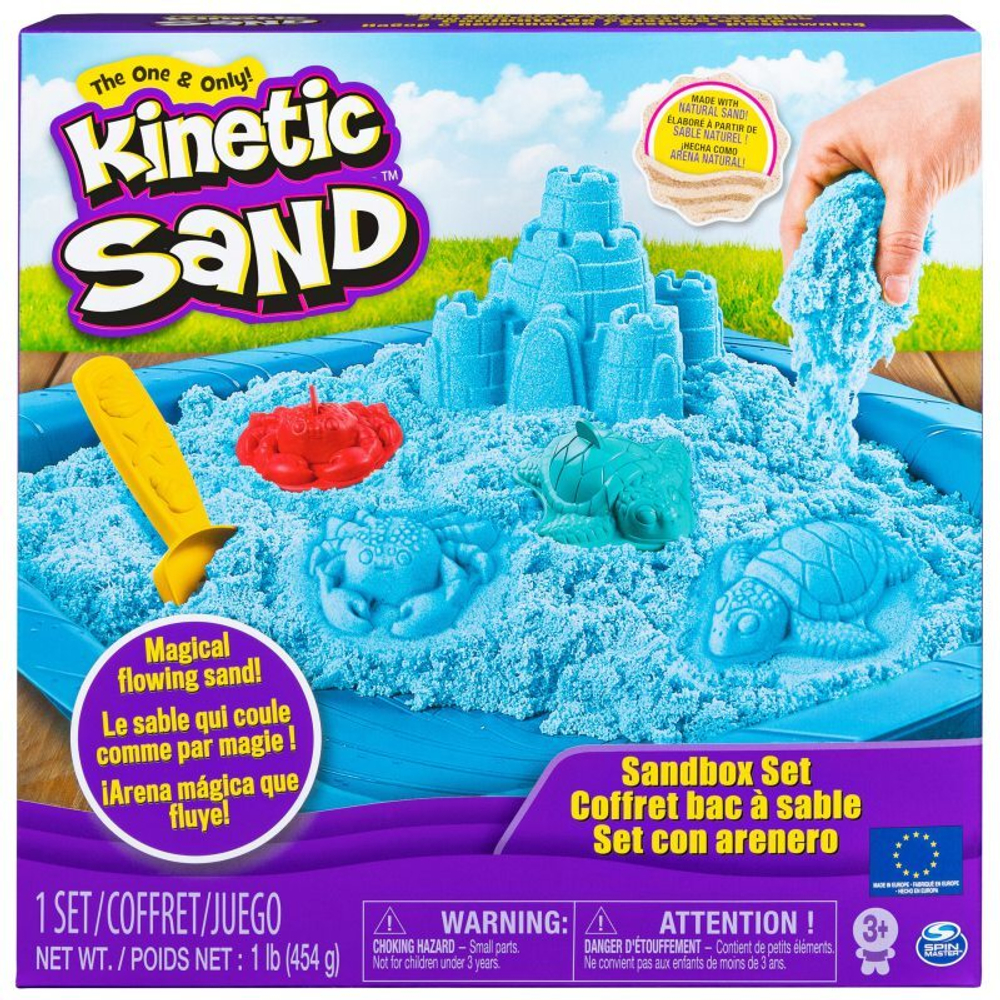 Kinetic Sand - Набор замок из кинетического песка с песочницей синий 454г 20106636