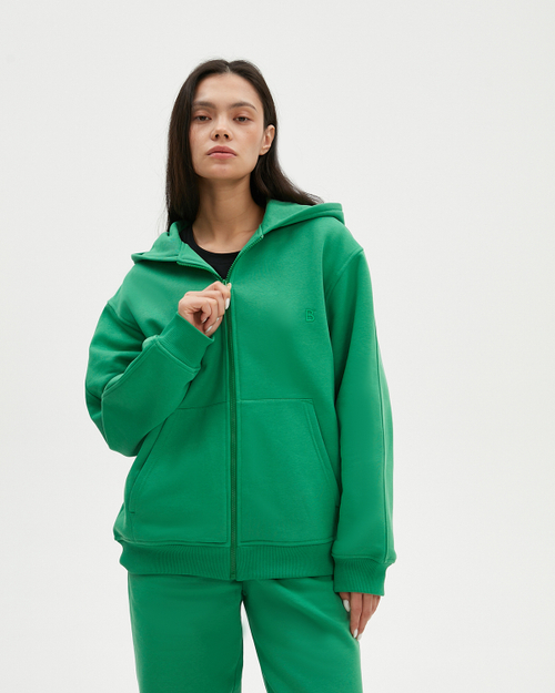 Худи boyfriend на молнии