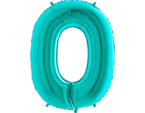 Шар фольгированный ЦИФРА "0" 40" Tiffany с гелием