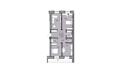 3-комнатная квартира, 72,8 м² / Чистовая отделка