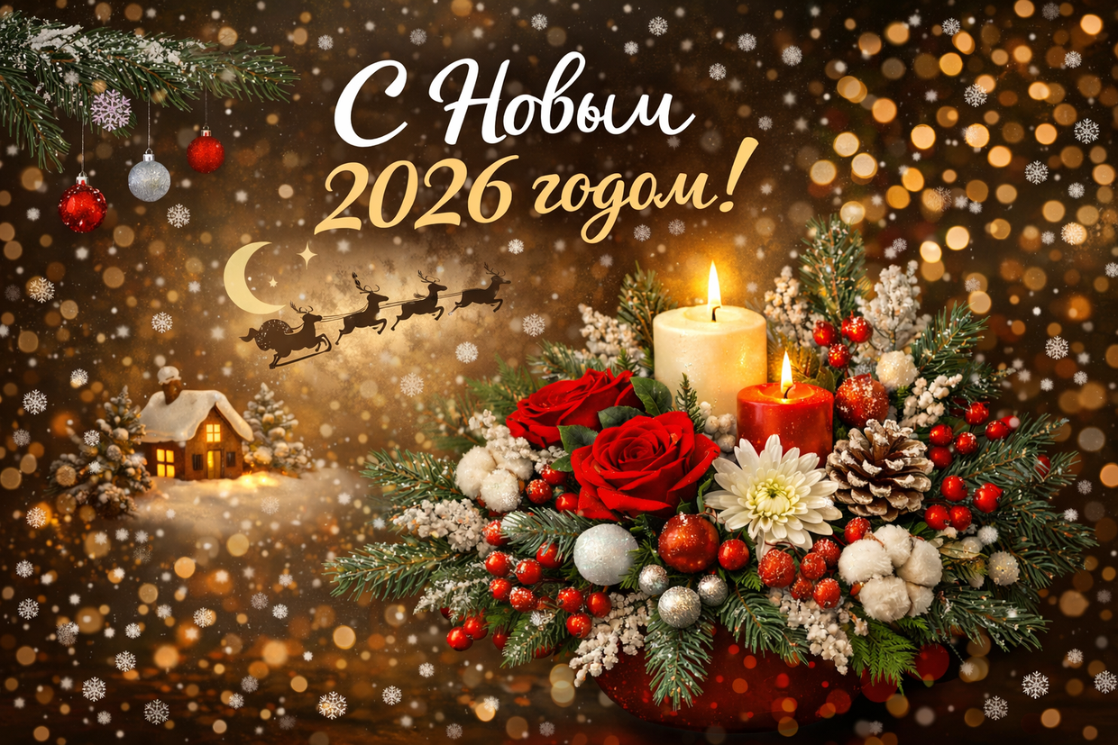 С наступающим Новым годом и Рождеством