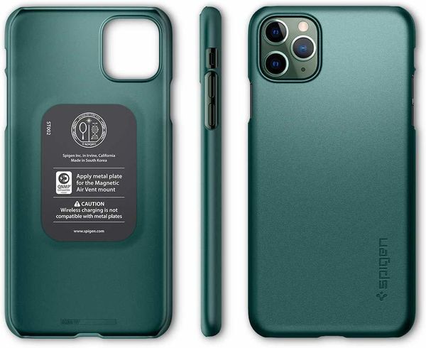 Чехол Spigen Thin Fit для Apple iPhone 11 Pro Max Case (2019) - Midnight Green