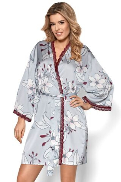 Халат Aurora с длинным рукавом (Размер: XXL) (Цвет: серый)