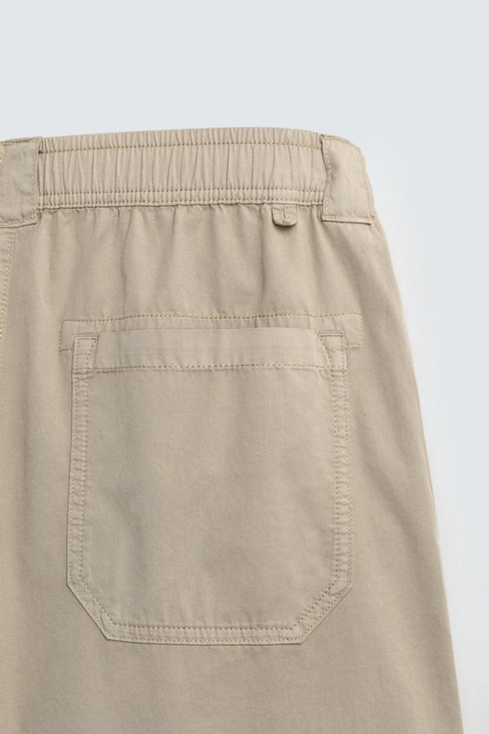 ZARA ХЛОПКОВЫЕ БРЮКИ RELAXED FIT, РЫЖЕВАТО-КОРИЧНЕВЫЙ