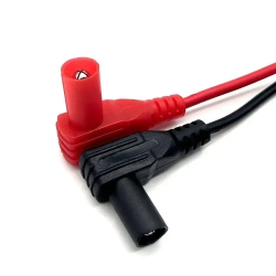 Щупы для мультиметра, универсальные, PVC, длина провода 600мм, штекер угловой, щуп 17мм