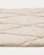 Коврик для ванной Nyana белый хлопковый 50 x 70 см