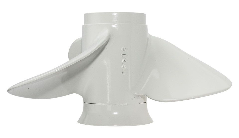 Гребной винт для Yamaha 9,9-20 л.с., диаметр 9-1/4 дюйма, шаг 9 дюймов, ступица 8 шлицов, широкие лопасти арт: 63V-45945-00-EL (10252105)