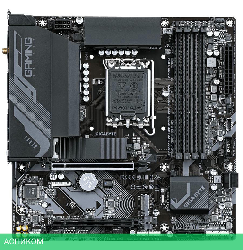 Материнская плата GigaByte B760M Gaming X AX DDR5 rev. 1.1