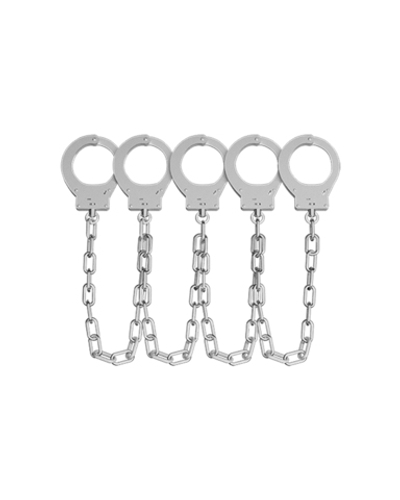 Наручники БКС-1 с фронтальным фиксатором замка пятизвенные