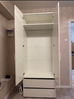 Шкаф двухстворчатый с двумя ящиками «Токио» 80 см