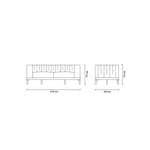 Диван двухместный ENZA HOME DORIAN EH51877