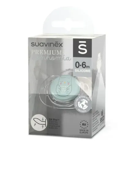Соска-Пустышка Suavinex Anatomical Pro силикон 0–6 мес Зеленая