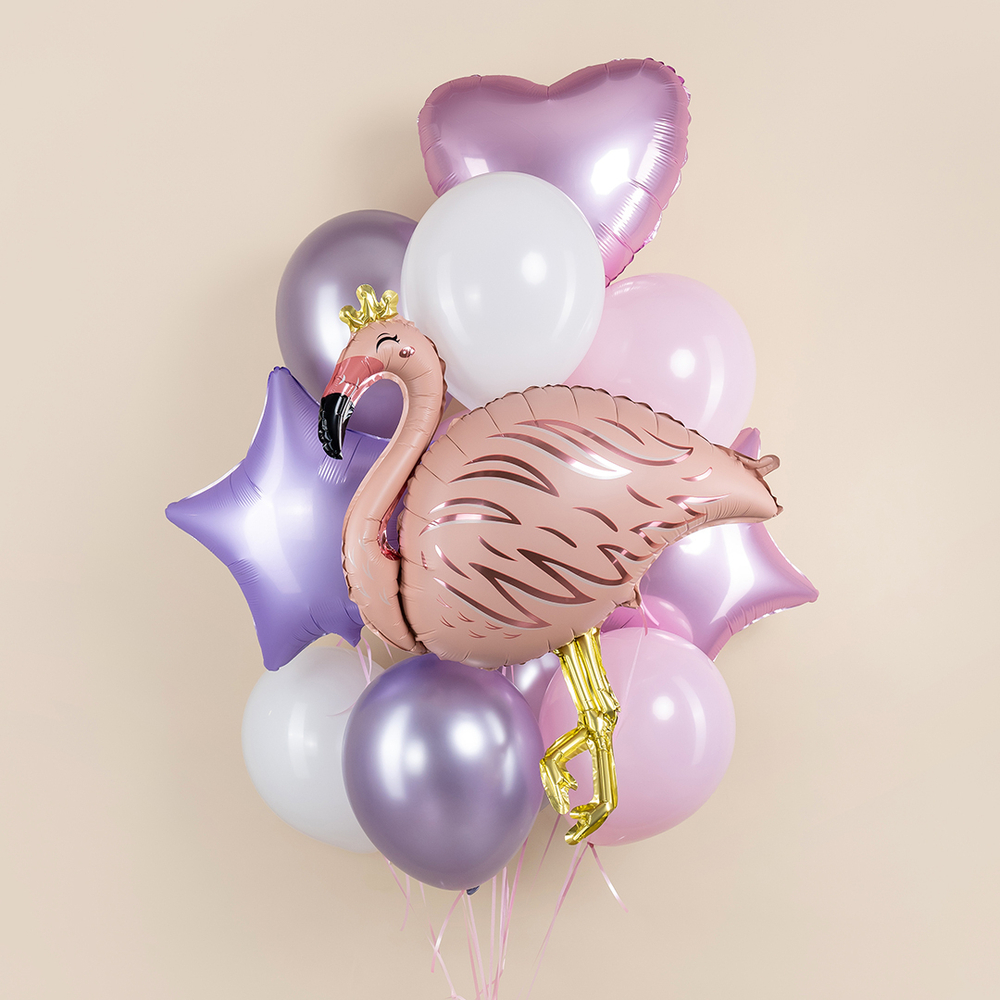 Фольгированный шар-фигура «Фламинго» нежно-розовый, 94 см