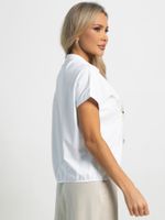 Блуза Бум (бело-бежевая) Б15729-4М LT Collection